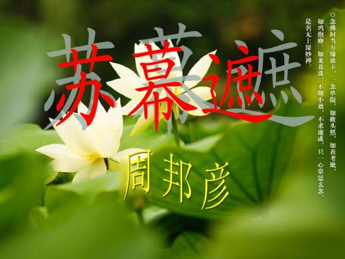 苏幕遮_周邦彦PPT课件