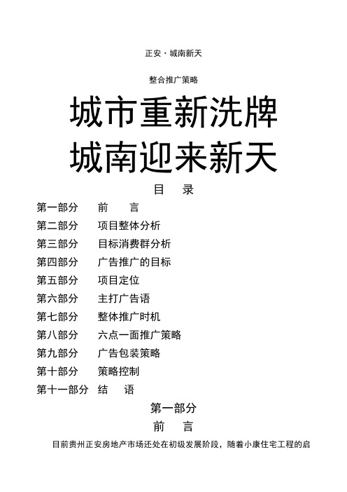 王家荣城南新天推广策略
