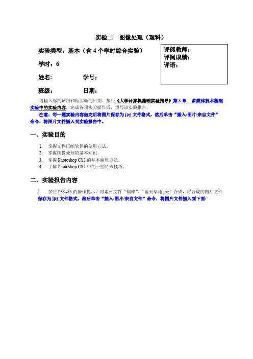 大学计算机实验报告二