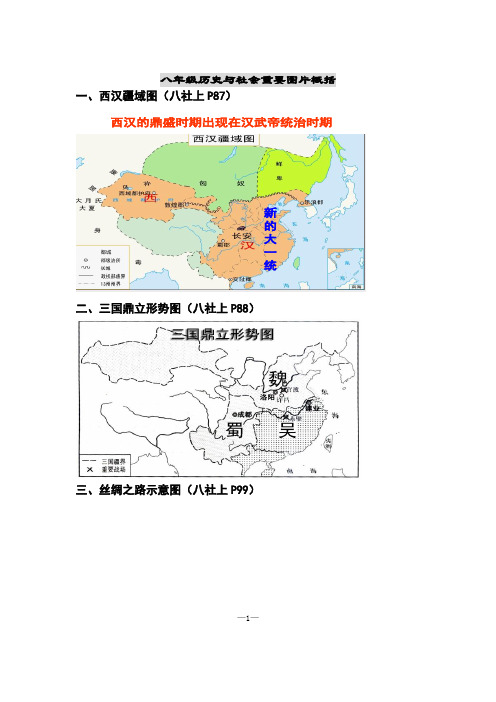 浙江中考——八年级历史与社会重要地图