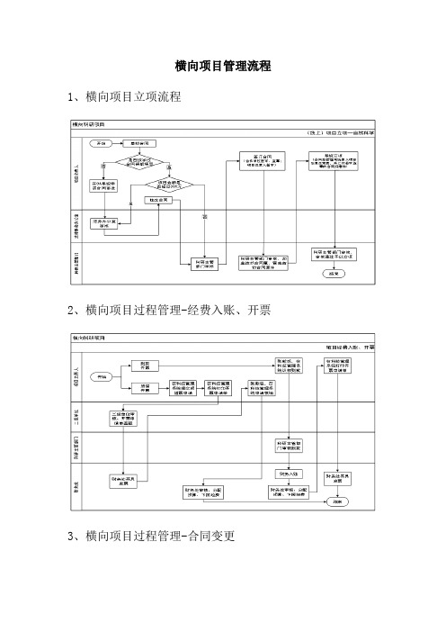 横向项目管理流程