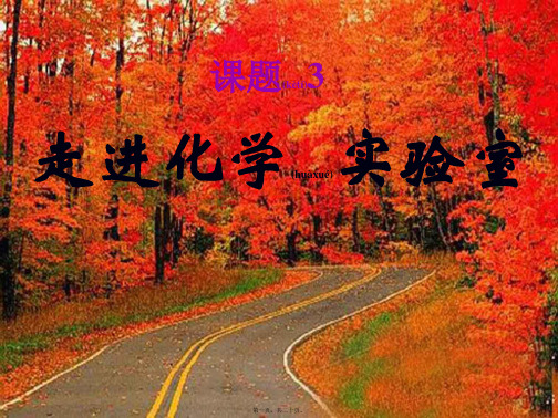 九年级化学上册 13 走进化学实验室(第二课时)课件 
