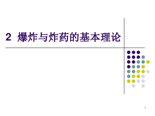 2爆炸与炸药的基本理论解析