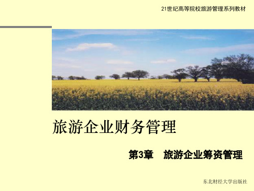 第3章  旅游企业筹资管理