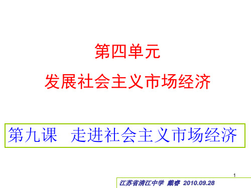 (精选)发展社会主义市场经济