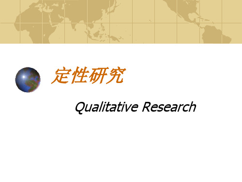定性研究课件
