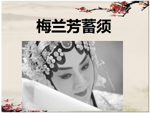 部编版教材语文《梅兰芳蓄须》精美版1