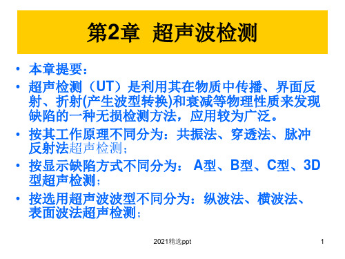无损检测超声波ppt课件
