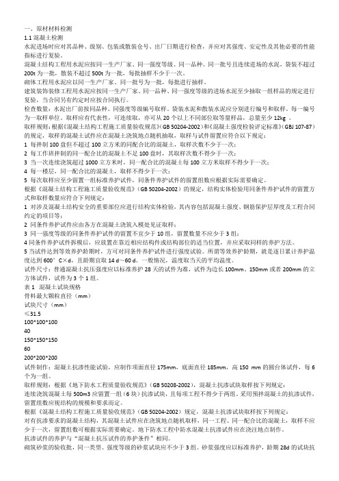 原材料检测流程
