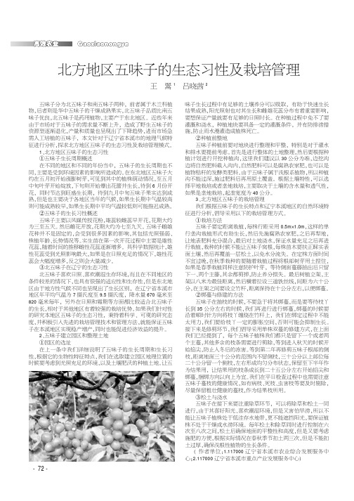 北方地区五味子的生态习性及栽培管理