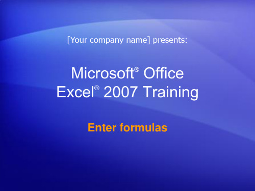 excel training