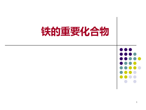 铁的氧化物和氢氧化物PPT课件