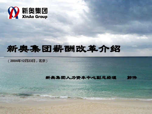 新奥集团薪酬改革介绍(ppt38)