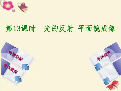 【中考复习方案】北京市2016届中考物理 第三板块 光学 第13课时 光的反射 平面镜成像课件