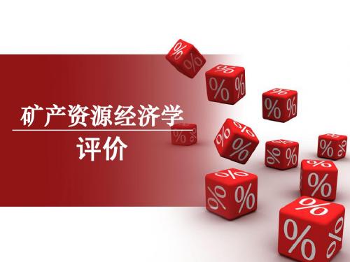 第七章 矿产资源的评价