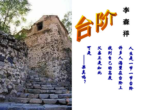 人教部编版七年级下册《台阶》ppt课件