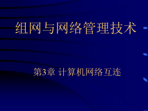 组网与网络管理技术： 网络安全