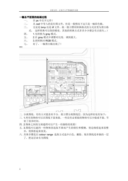 ps景观总平面图教程