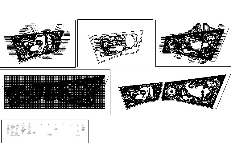 上海松江某公园规划种植设计CAD图