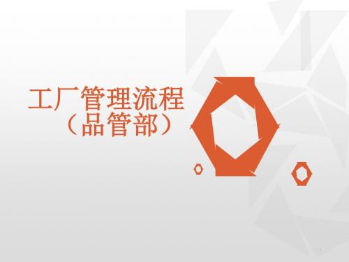 工厂管理流程ppt课件