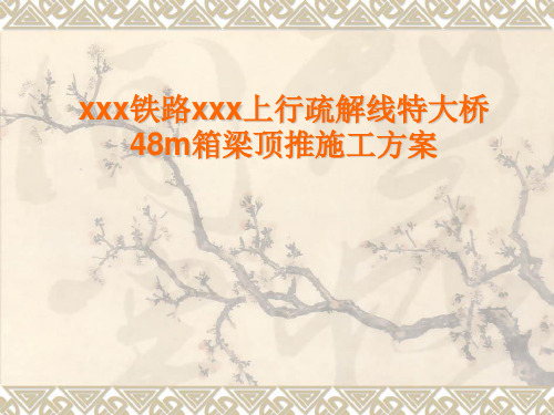 [PPT]铁路特大桥48m箱梁顶推施工方案
