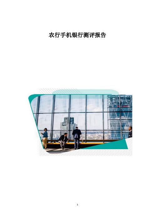 农行手机银行测评报告