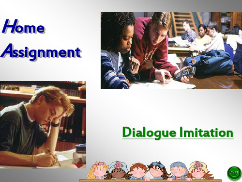 英语视听说UNIT6 Home assignment.