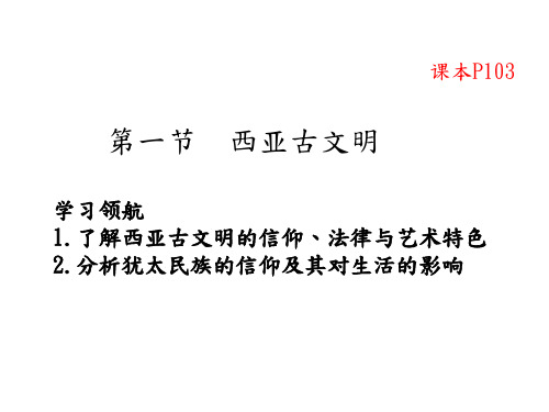 教学PPT：西亚古文明