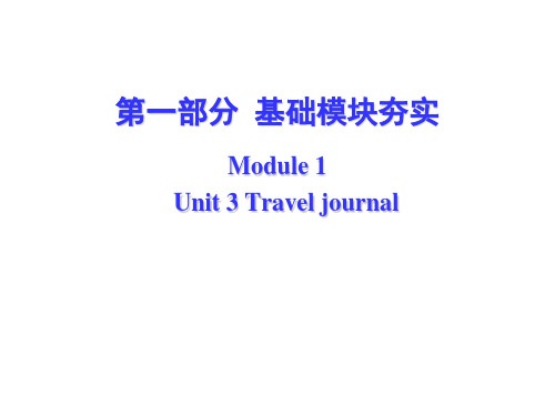 高中英语必修一(新课标人教版)课文课件 Unit 3 Travel journal