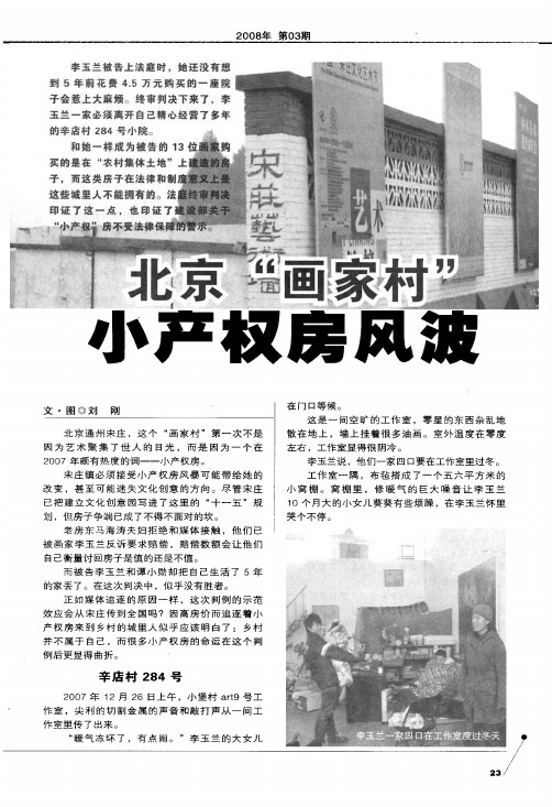 北京画家村小产权房风波