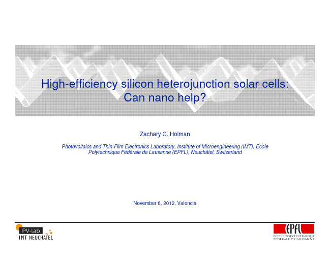 High-efficiency silicon heterojunction solar cells