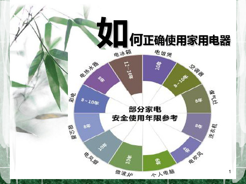 正确使用家用电器PPT课件
