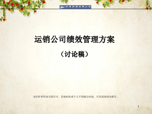 某公司绩效考核流程与方法(ppt 53页)