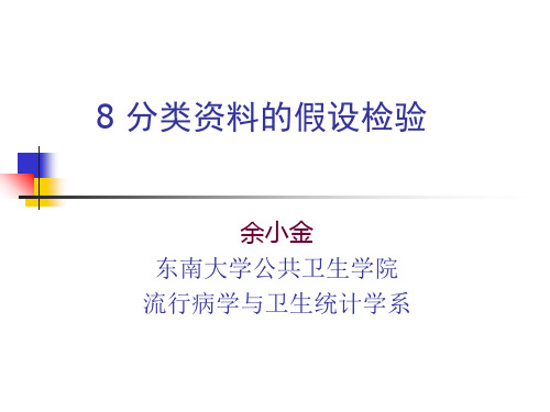 分类资料的假设检验(ppt 41页)