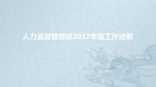 药企人力资源度总结精品PPT课件