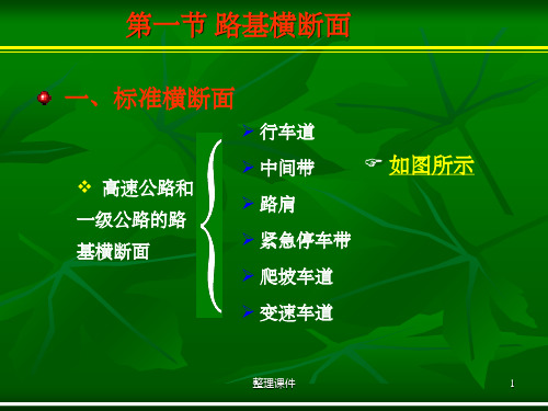 标准横断面与典型横断面