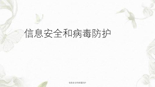 信息安全和病毒防护课件