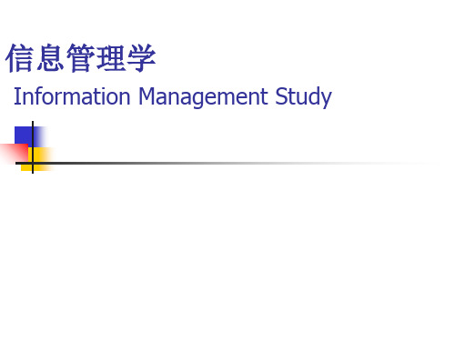第三章 信息管理学概述-PPT课件