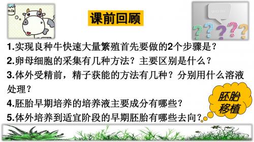 3.3胚胎工程的应用及前景