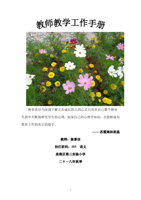 一年级语文教师工作手册 103