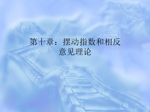 9.第十：摆动指数和相反意见理论