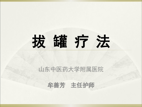 拔罐疗法 ppt课件