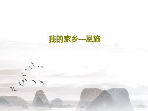 我的家乡—恩施PPT文档42页