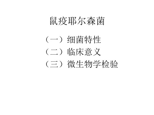 鼠疫耶尔森菌