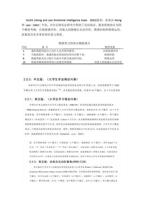 学习倦怠量表