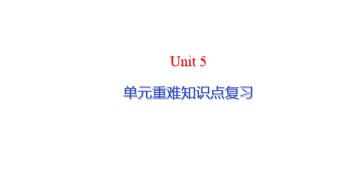 新人教版必修第三册 Unit 5 知识讲解(教学课件)-高中英语人教版(2019)必修第三册