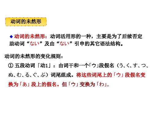 动词的未然形