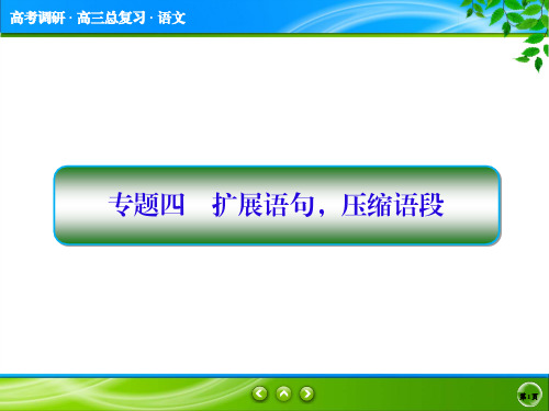 高三语文  扩展语句