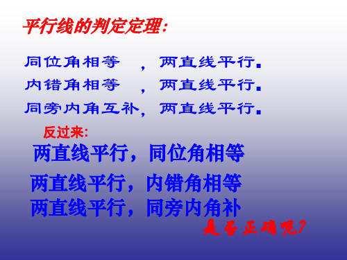 沪教版(上海)数学七年级下册-13.5  平行线的性质  课件 