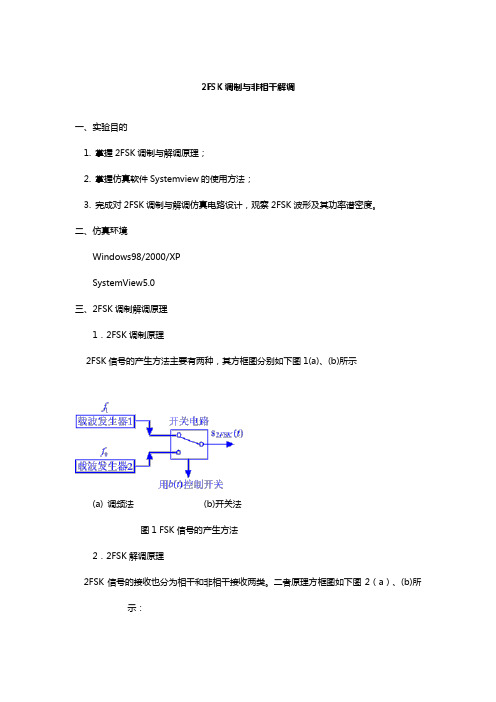 2FSK的非相干解调实验报告